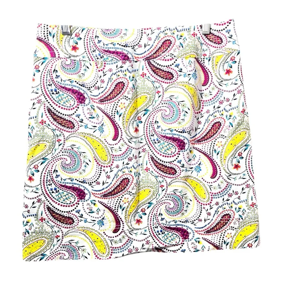 Talbots Paisley A-Line Skirt Women Size 6 Cottagecore Preppy Spring Summe